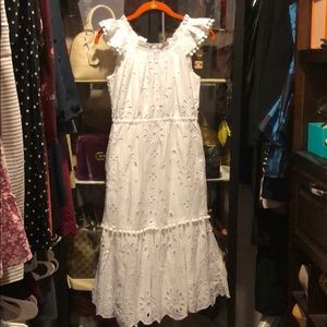 Eyelet MIDI dress